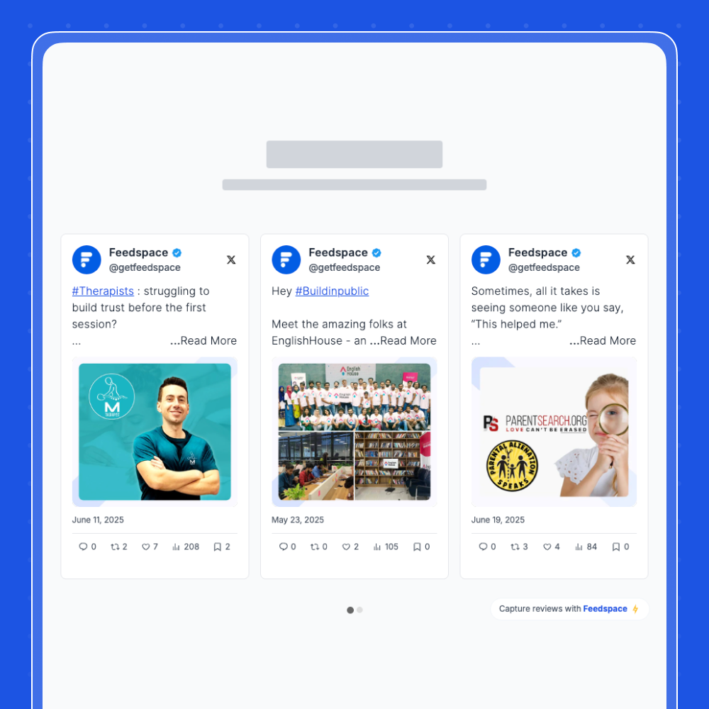 Feedspace.io Feedspace Carousal Widgets