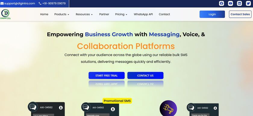 Digintra Landing Page