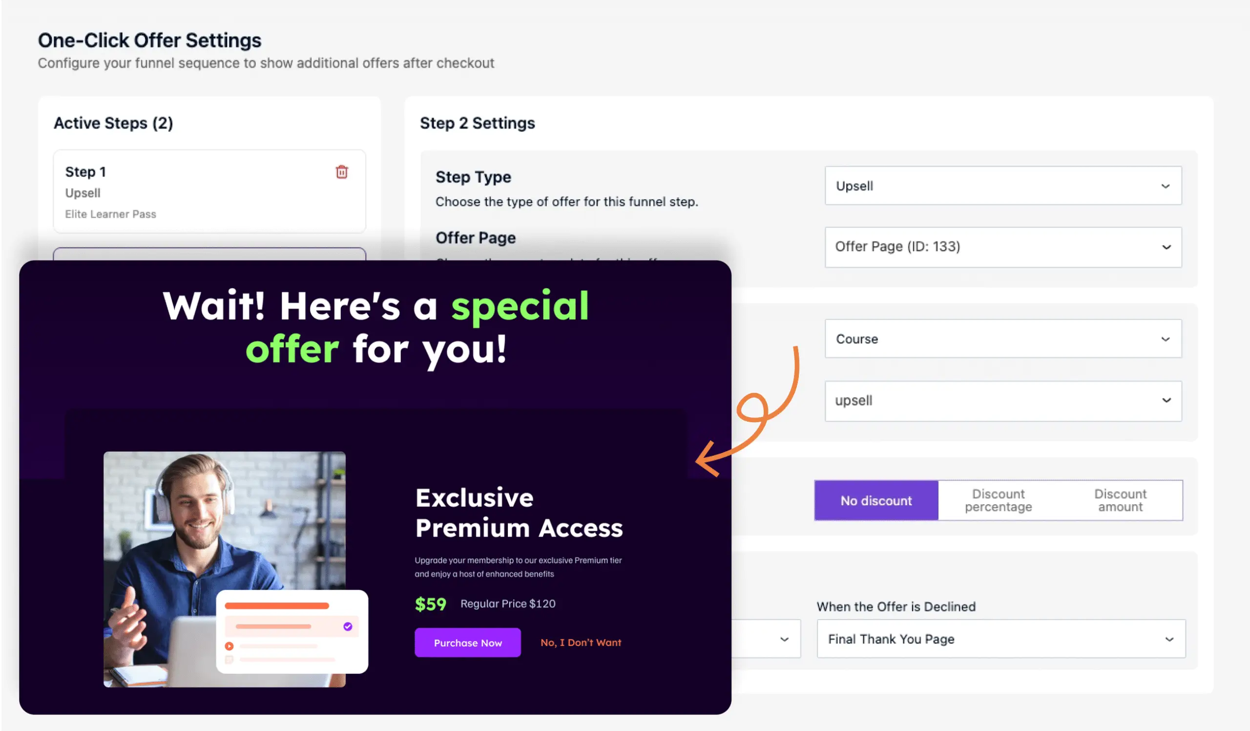 Creator LMS Creator LMS One Click Upsell