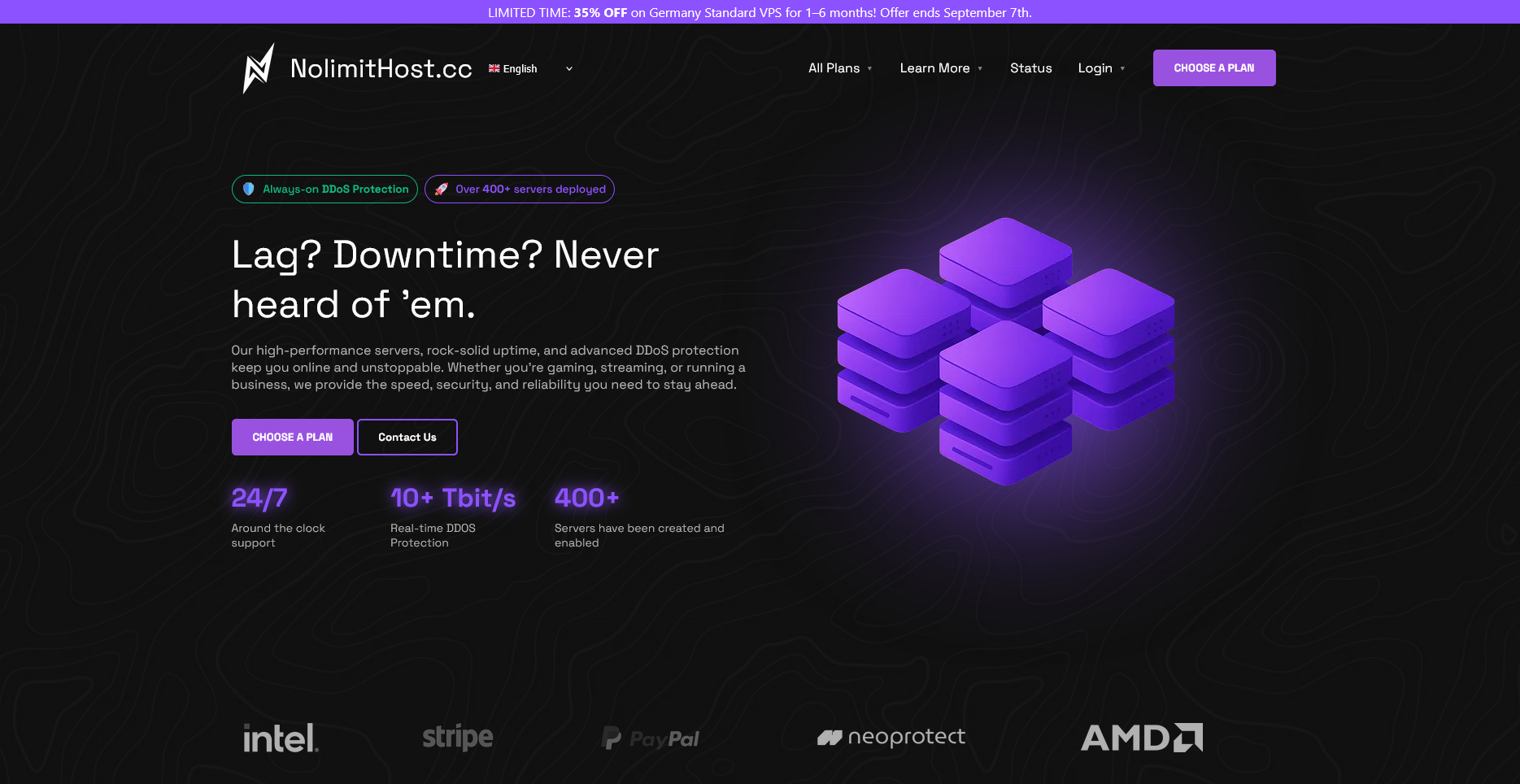 NolimitHost Homepage