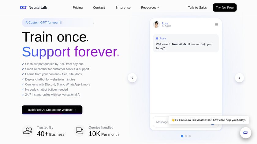 NeuralTalk Landing Page