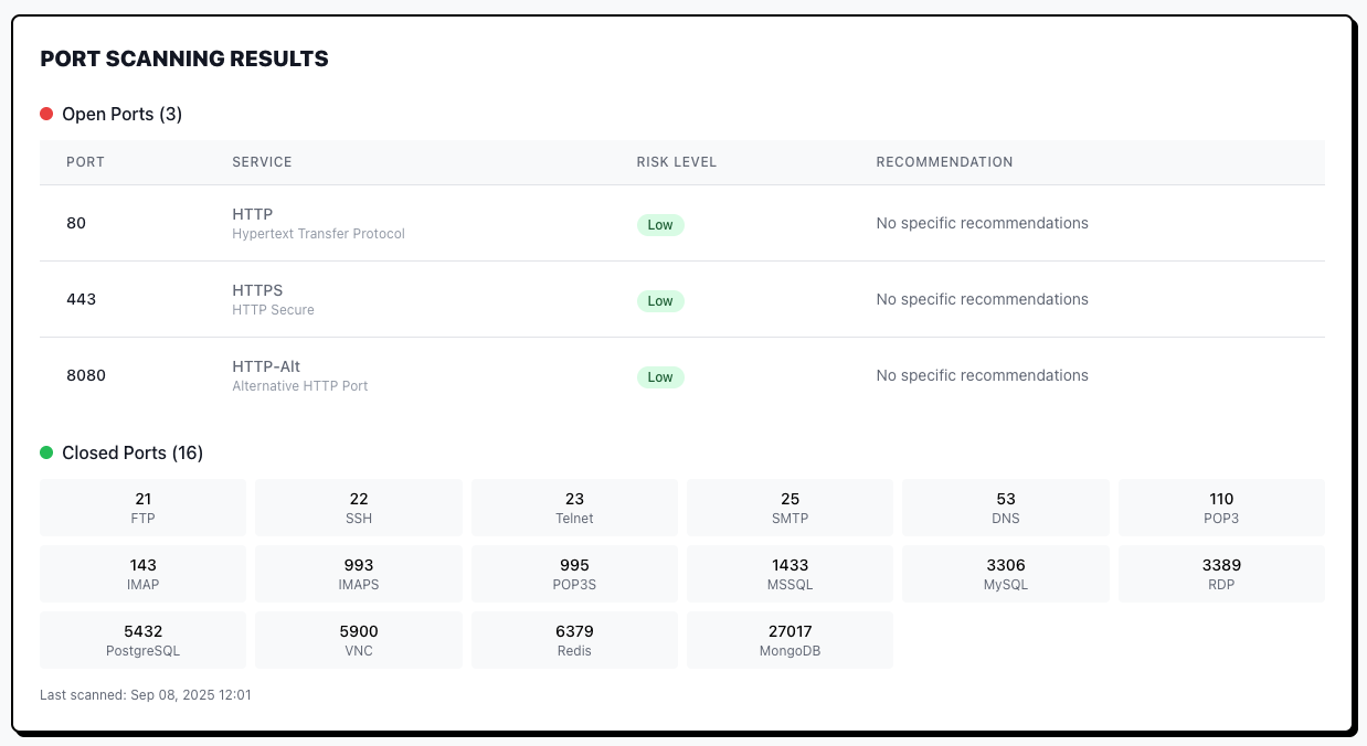 SecurityBot.dev SecurityBot Port Analyzer