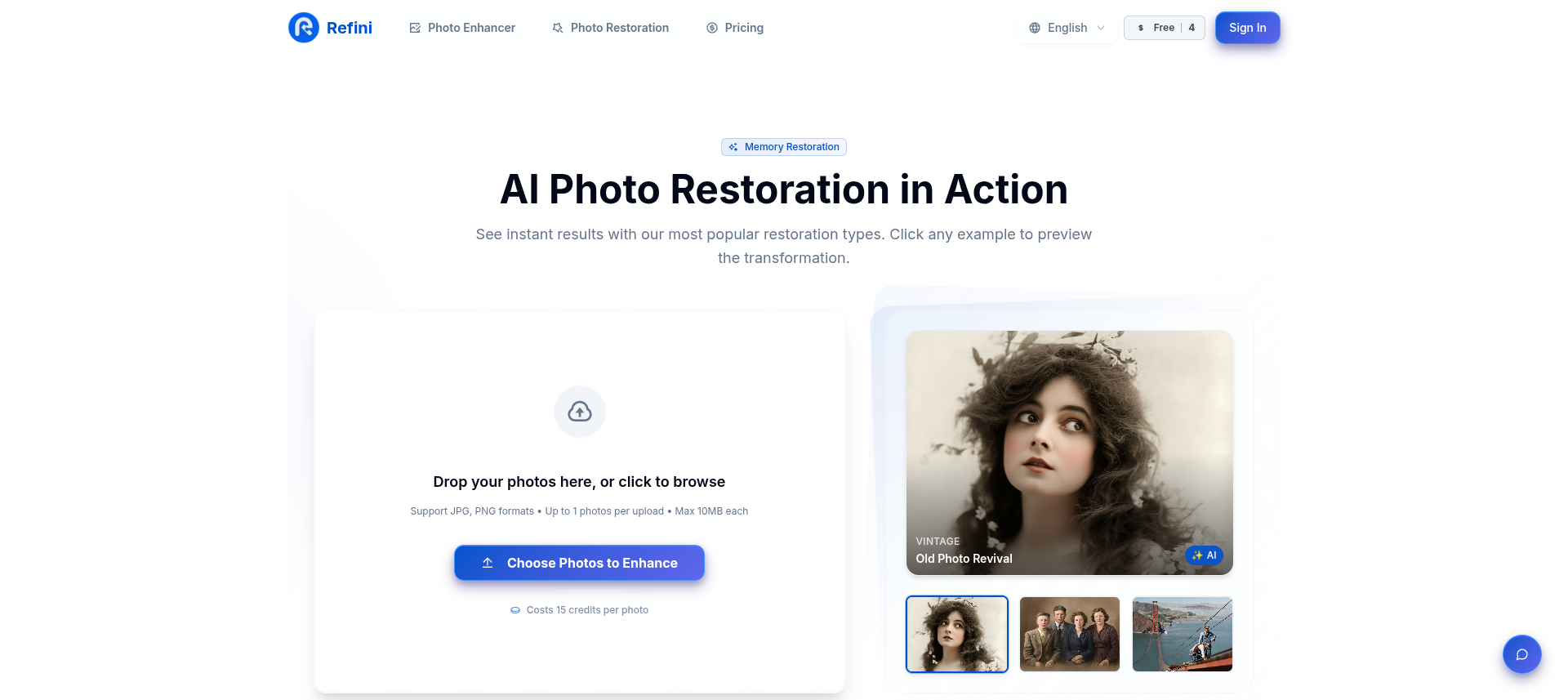 Refini.ai restoration