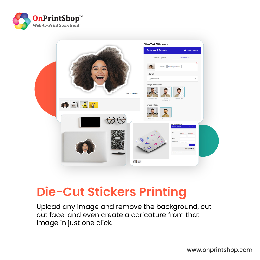 OnPrintShop Die-Cut Sticker Printing
