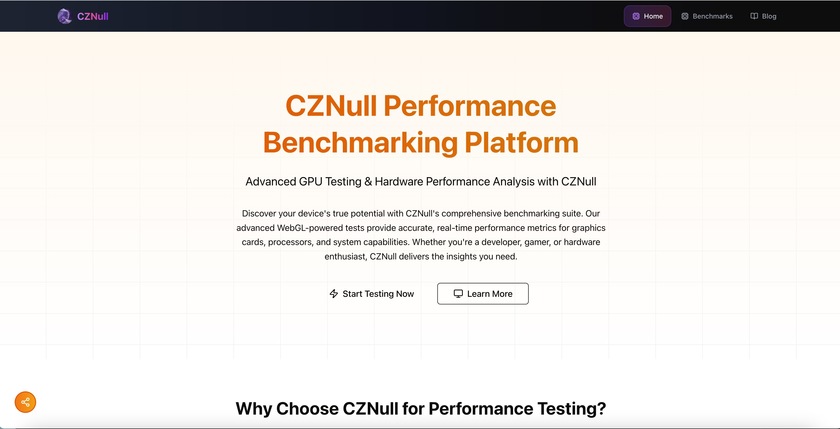 CZNull Landing Page