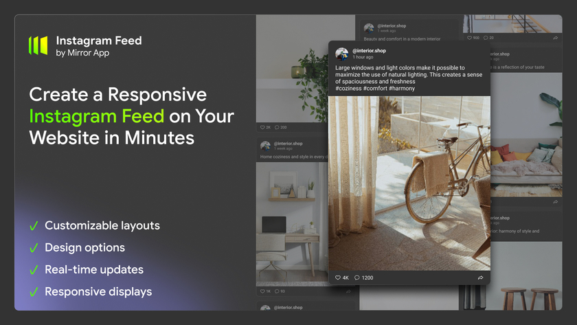 Mirror App Landing Page
