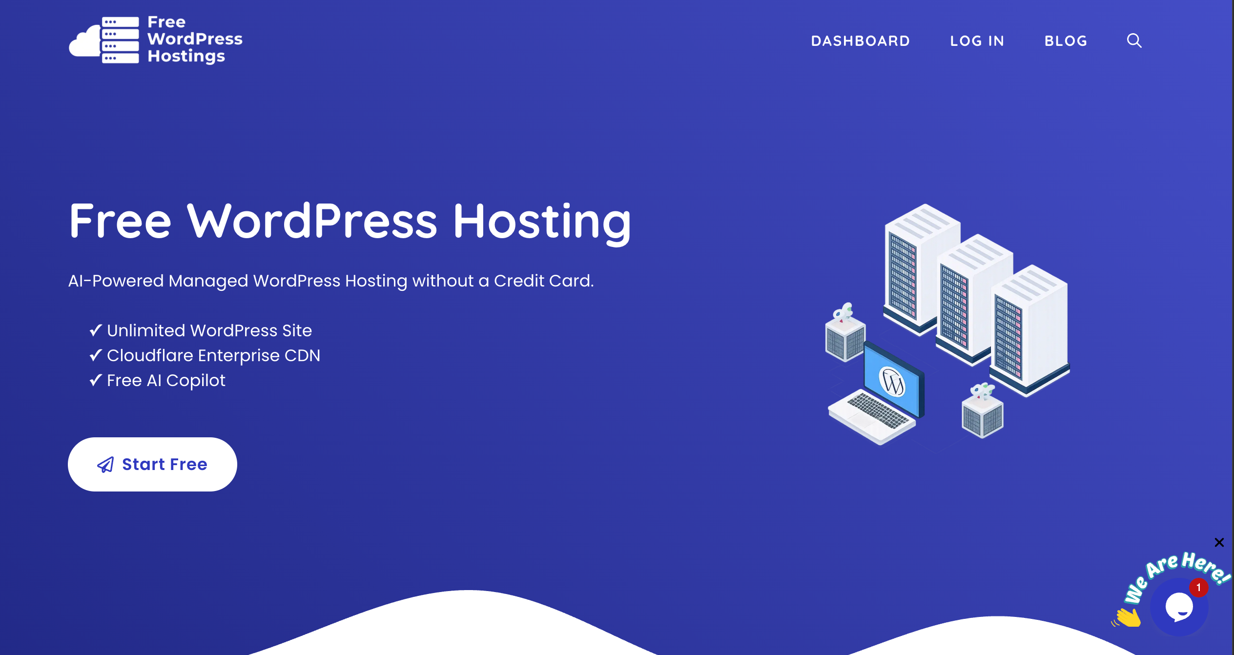 Free WordPress Hostings Homepage