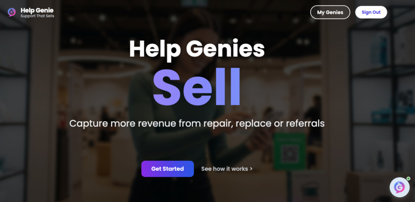 HelpGenie.ai Landing Page