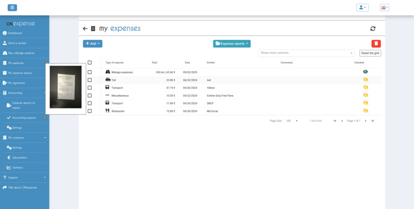 ONexpense Landing Page