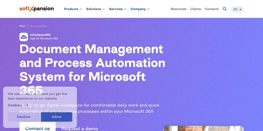 softXspace365 Landing Page