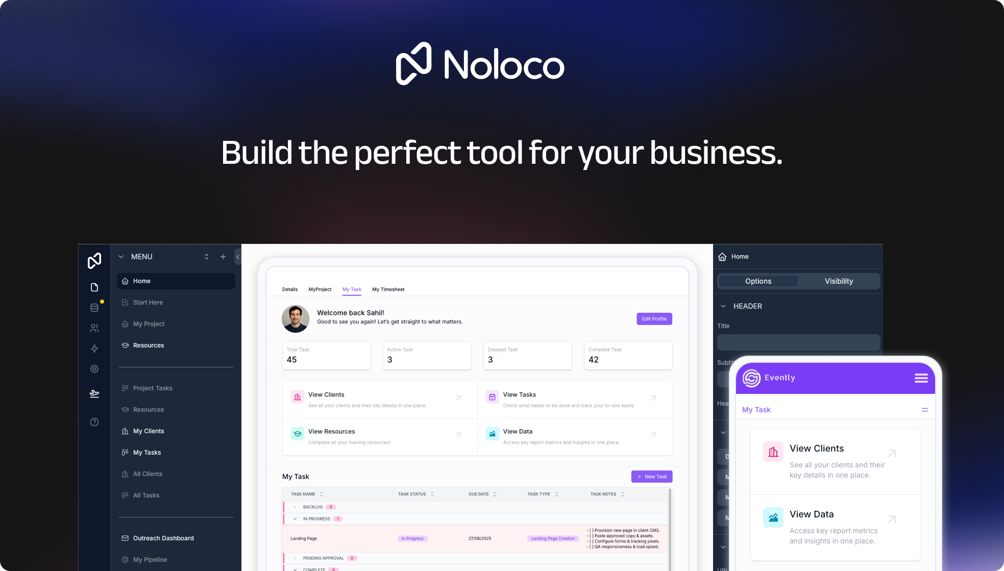 Noloco Build custom internal tools without coding
