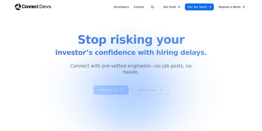 ConnectDevs Landing Page