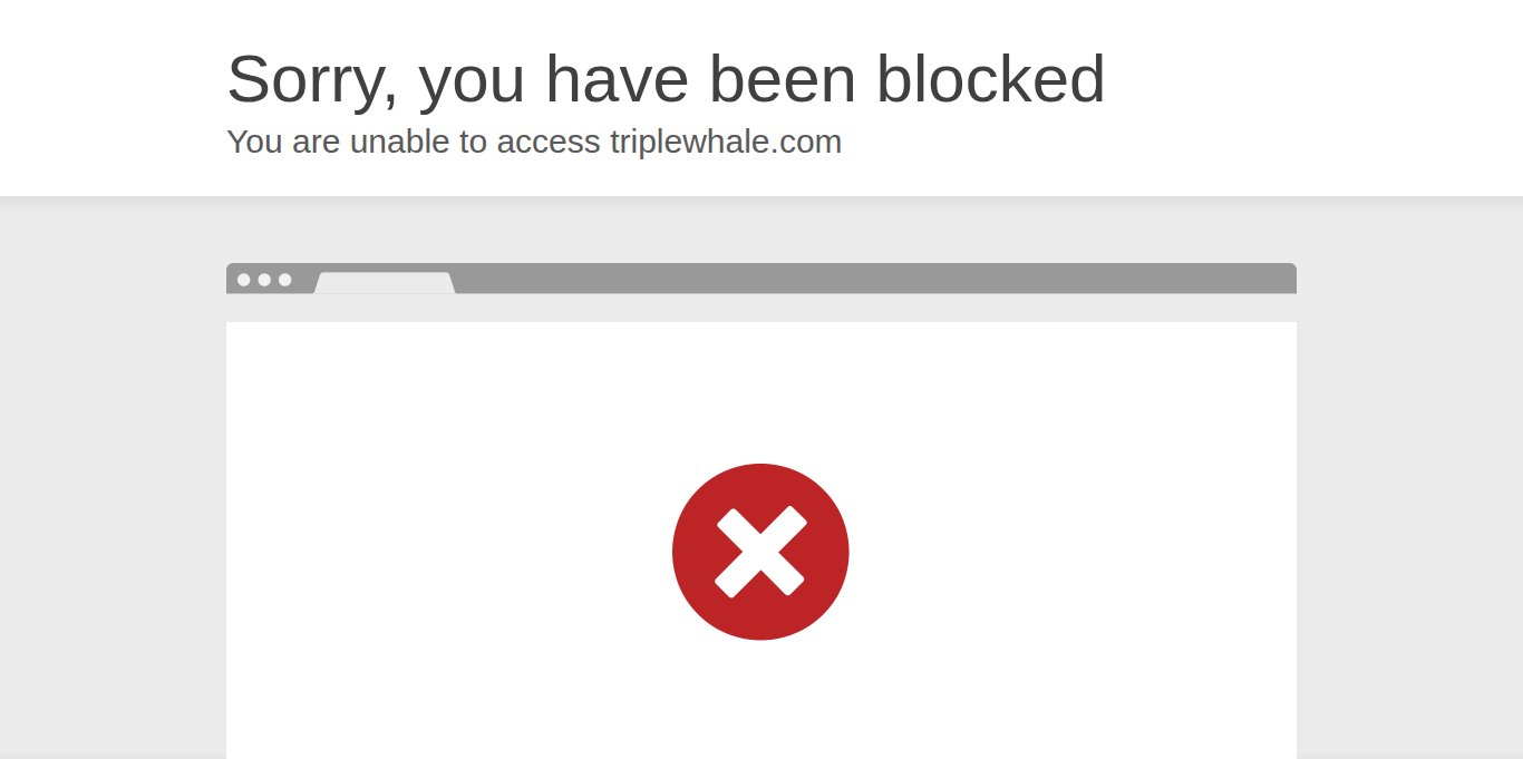 Triple Whale Landing page