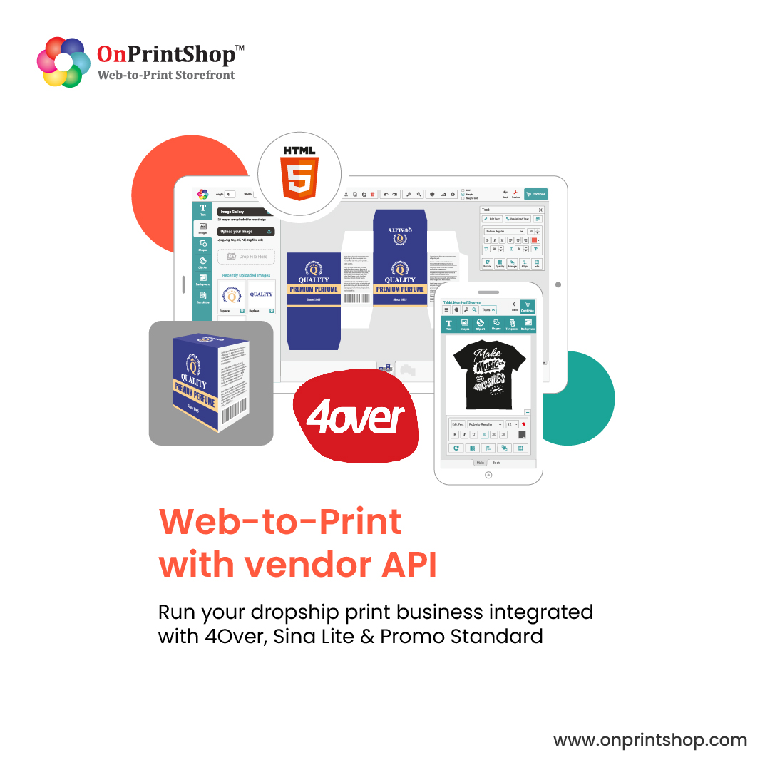 OnPrintShop Web to Print with Vendor API