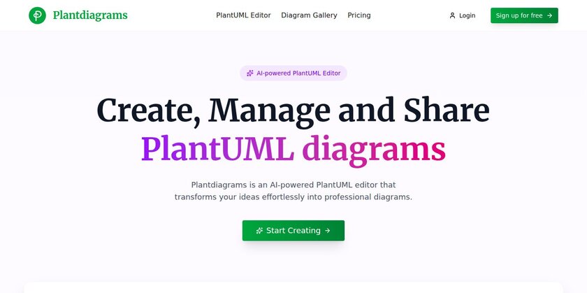 Plantdiagrams Landing Page