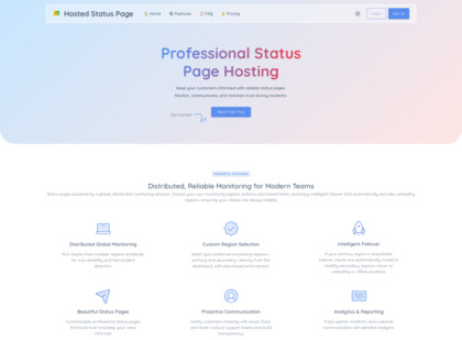 Hosted Status Page image
