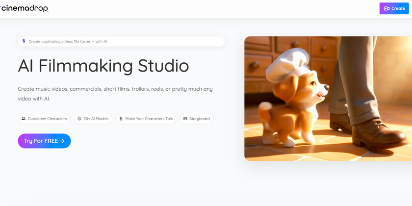 CinemaDrop Homepage
