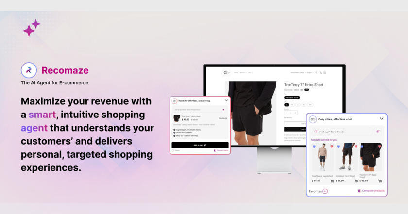 Recomaze AI Landing Page