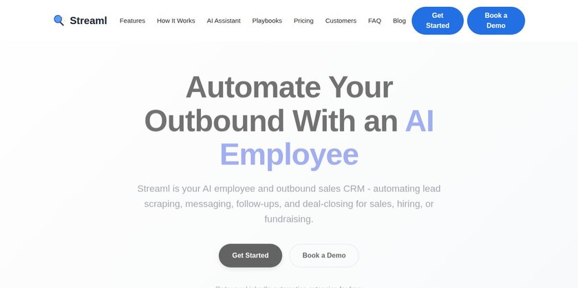 Streaml App Landing Page