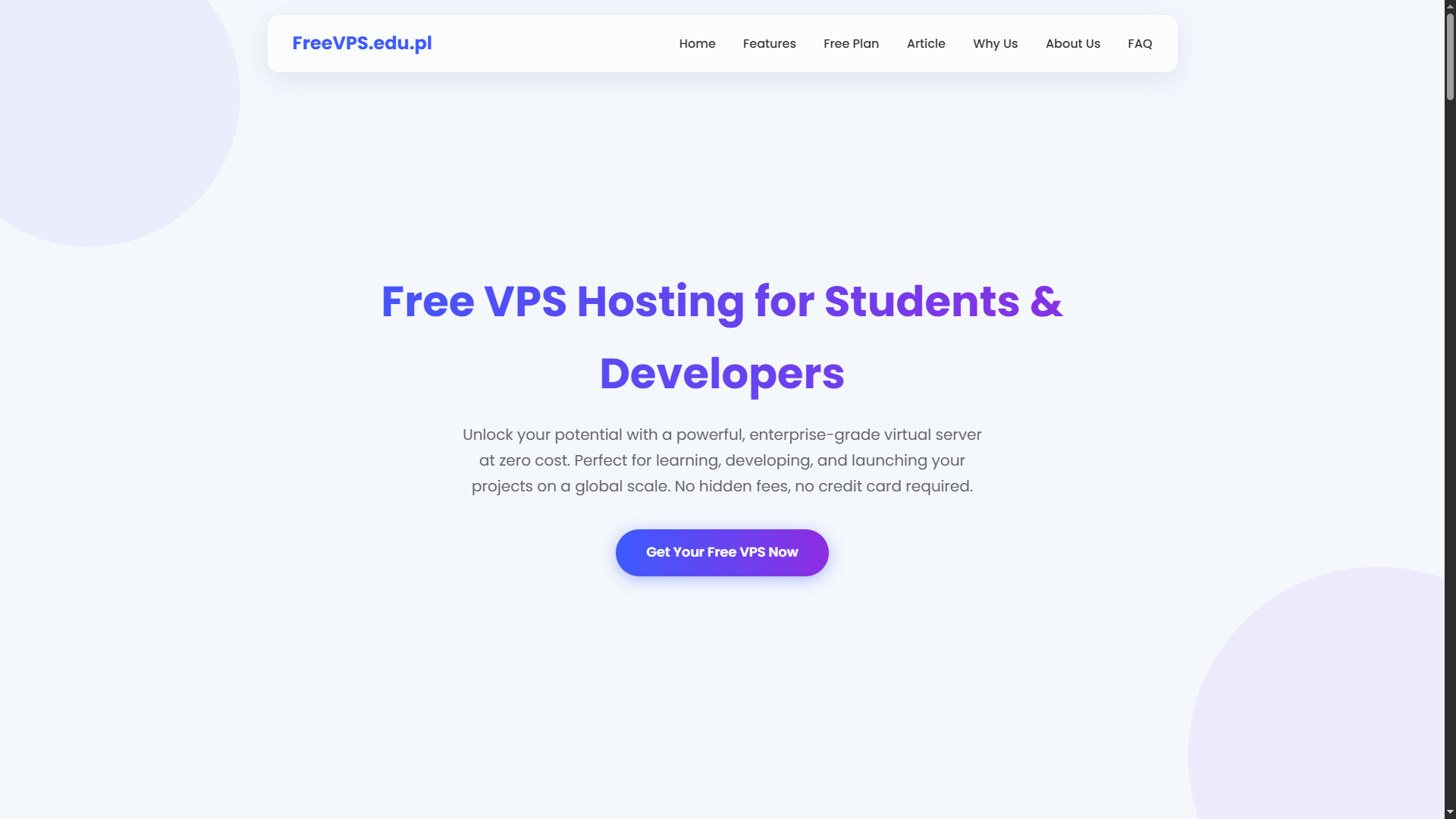 FreeVPS.edu.pl Freevps.edu.pl Homepage