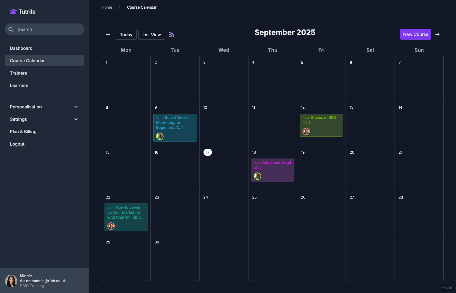 Tutrilo Calendar