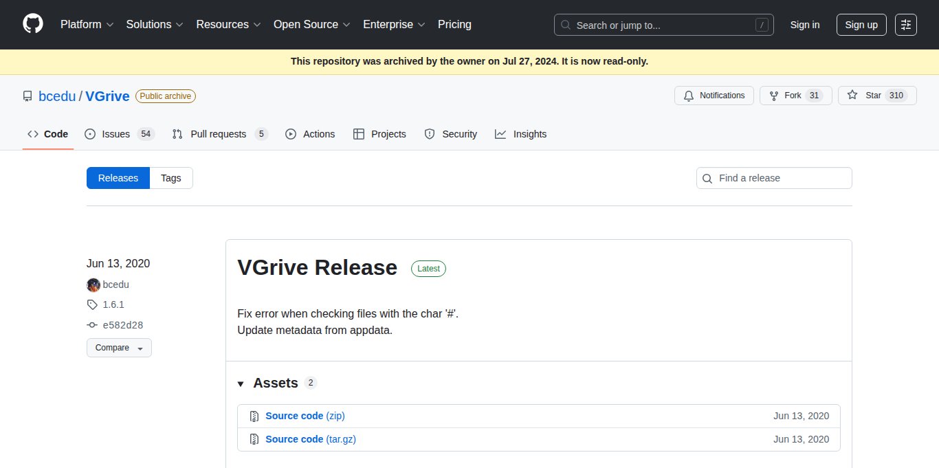Vgrive Landing page
