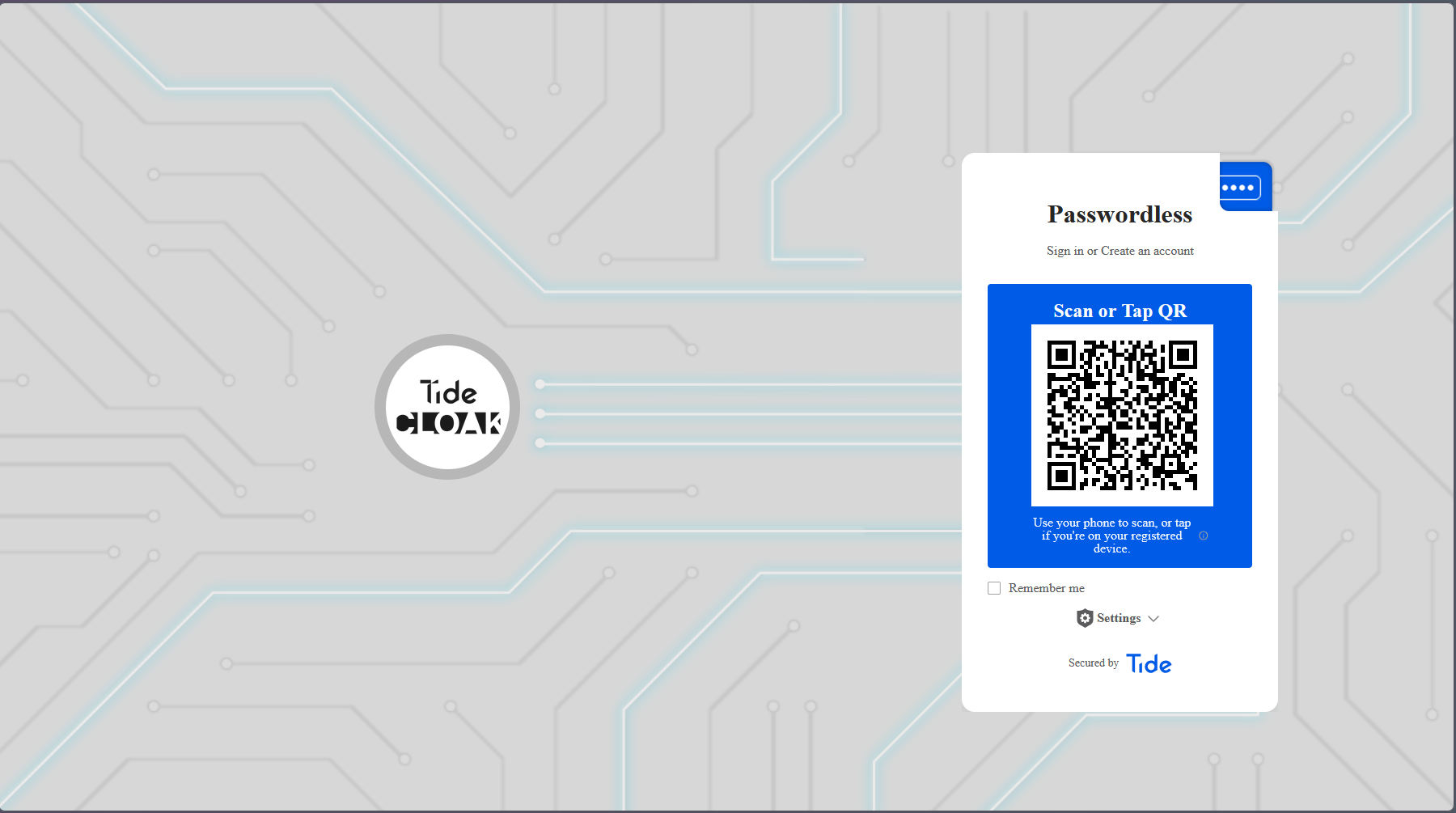 TideCloak decentralized passwordless 