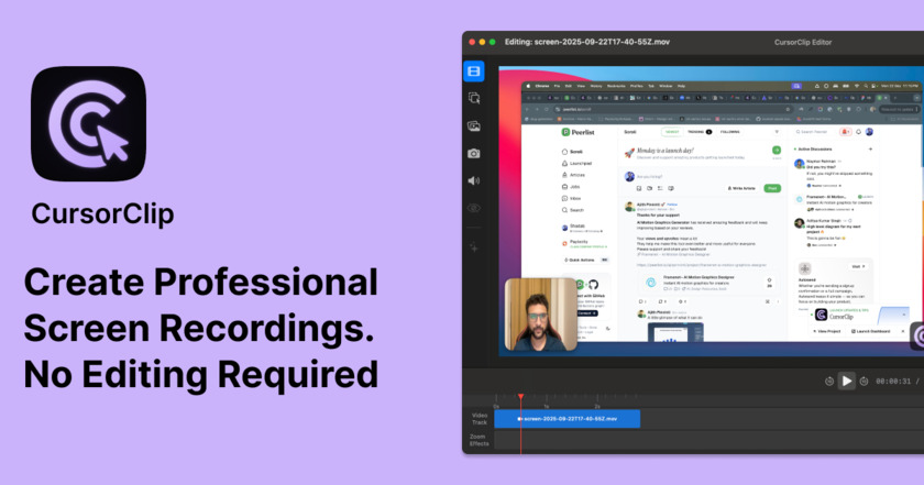 CursorClip Landing Page