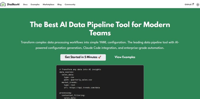 ShedBoxAI Landing Page