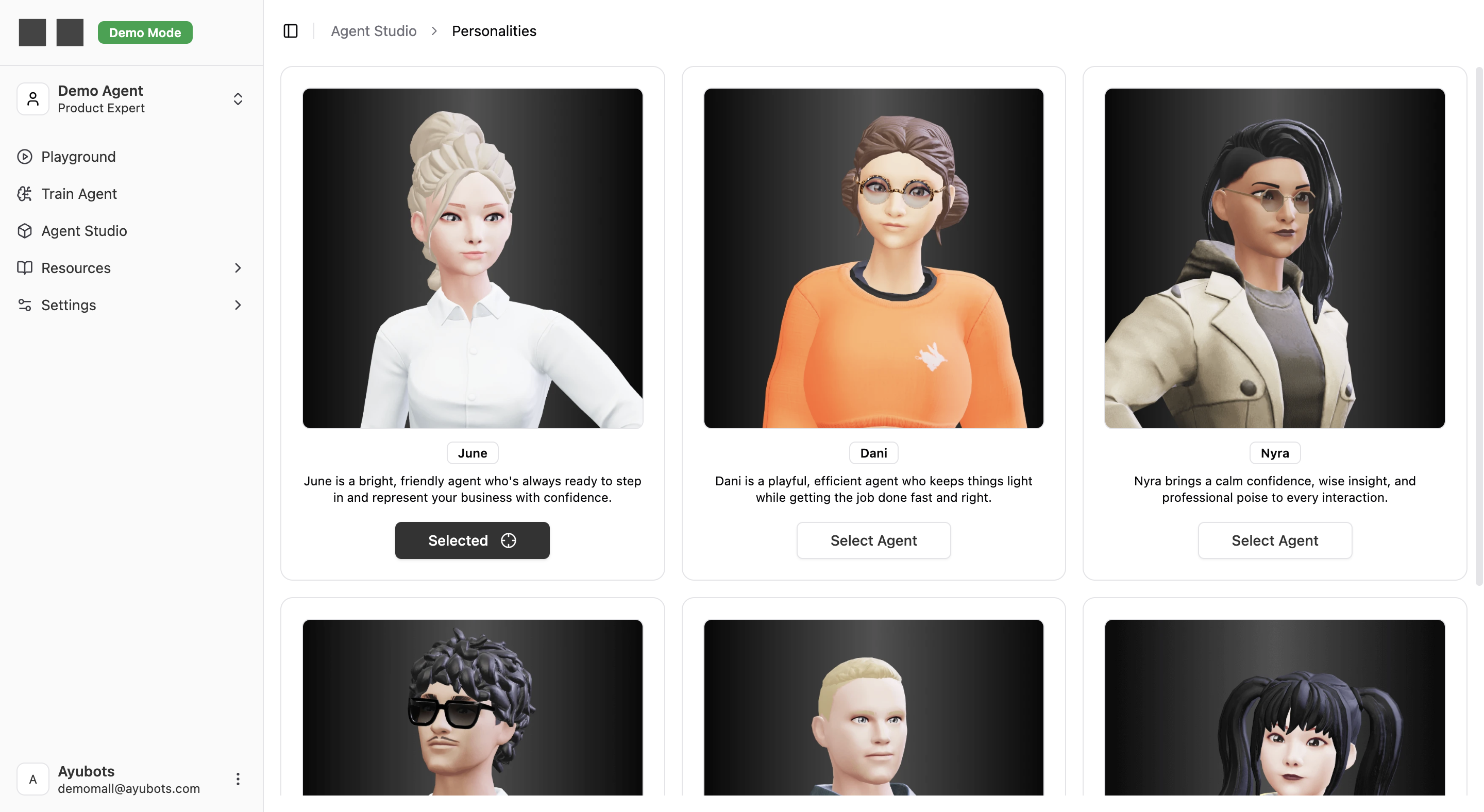 Spatial Agents App Spatial Agents Console - Agent Studio
