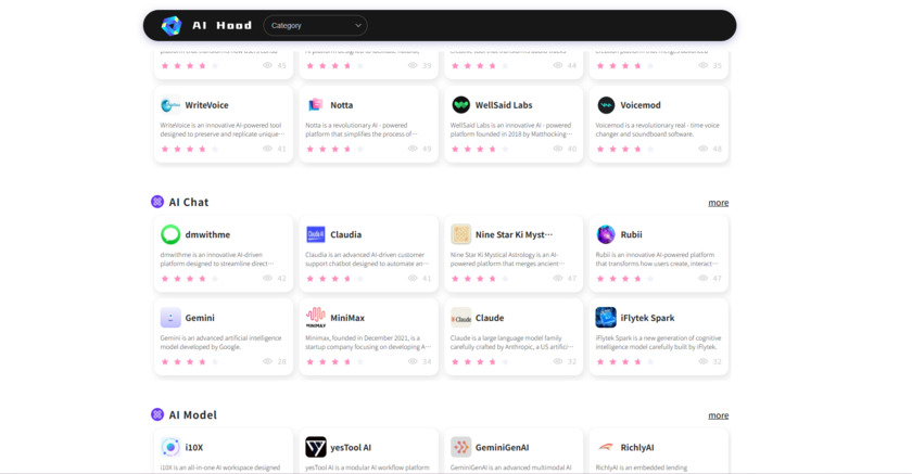 AIToolsHood Landing Page