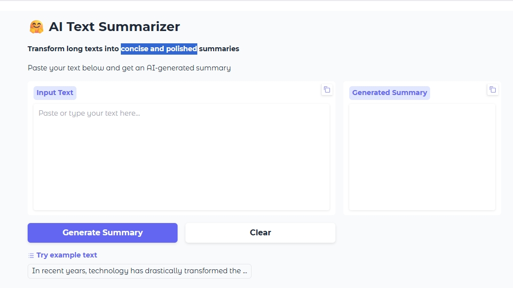 AI Text Summarizer by AI4How 