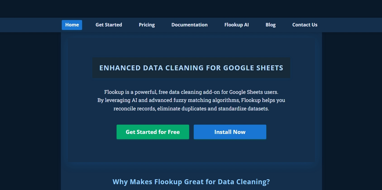 Flookup Flookup Landing Page