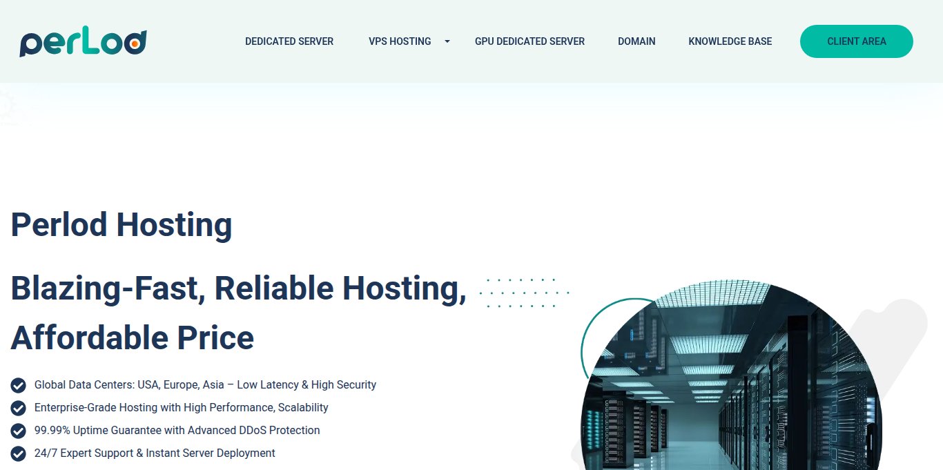 PerLod Landing page