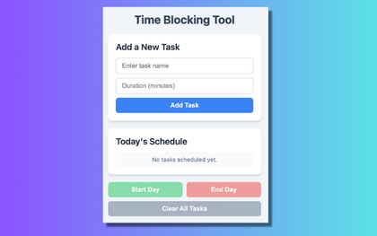 Time Blocking Tool image