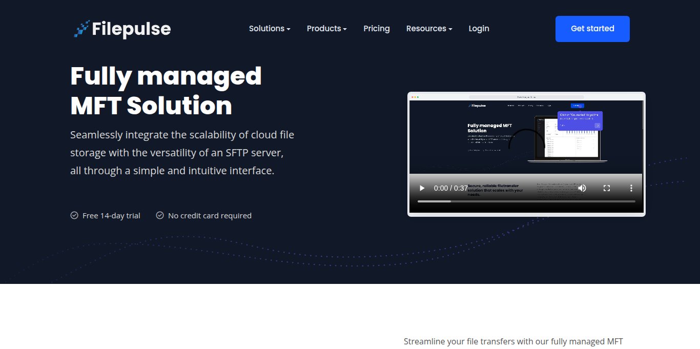 FilePulse.io Landing page