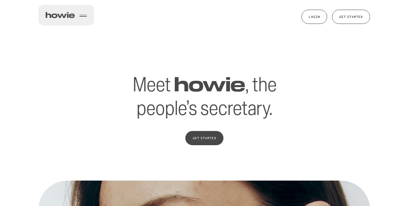 Howie the peoples secretary Landing page