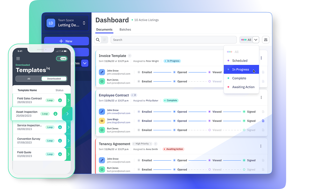 Legalesign app ui