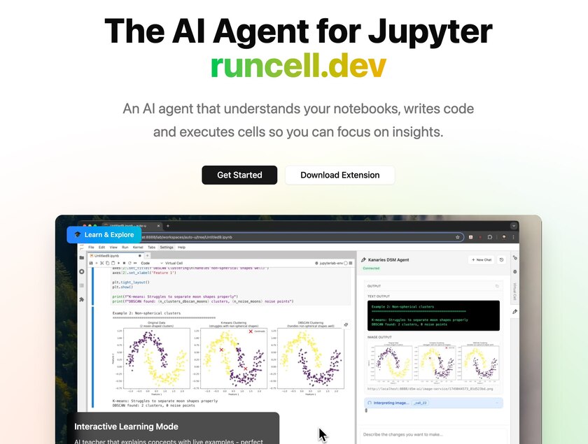Runcell Landing Page