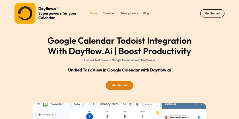 Dayflow.ai Landing Page
