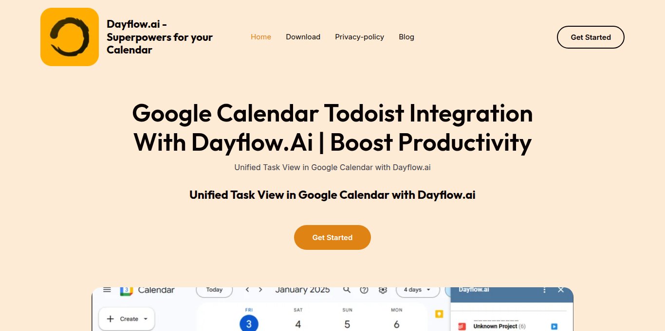 Dayflow.ai Landing page