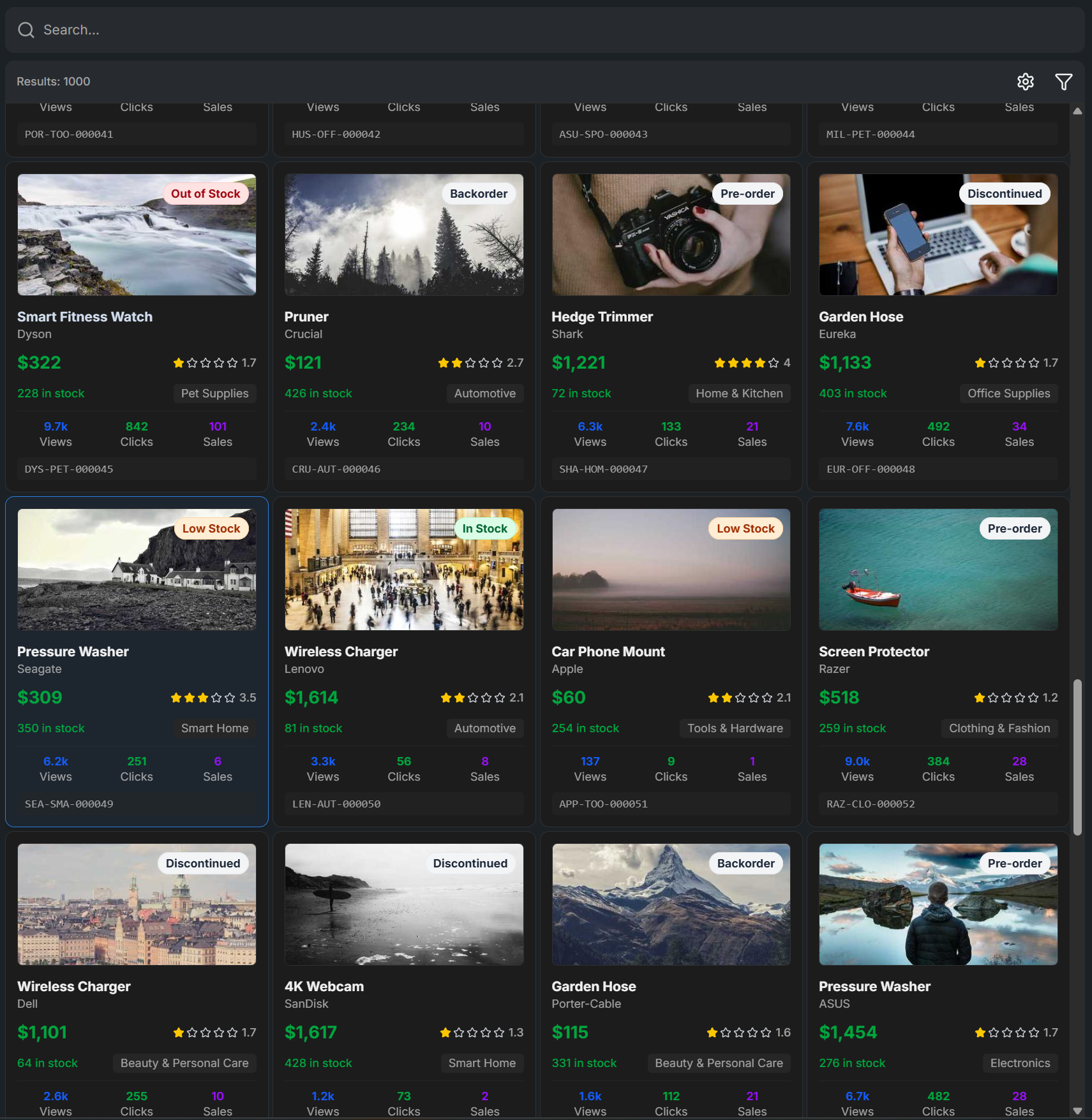 Tablefront zero config grid layout