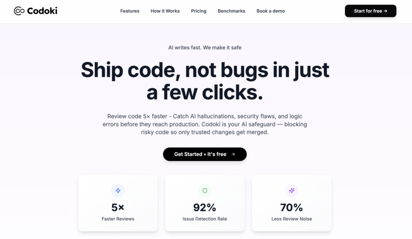 Codoki.ai Landing Page
