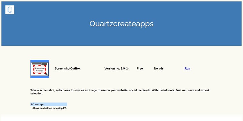 ScreenshotCutBox Landing Page