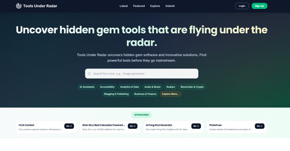 Tools Under Radar image