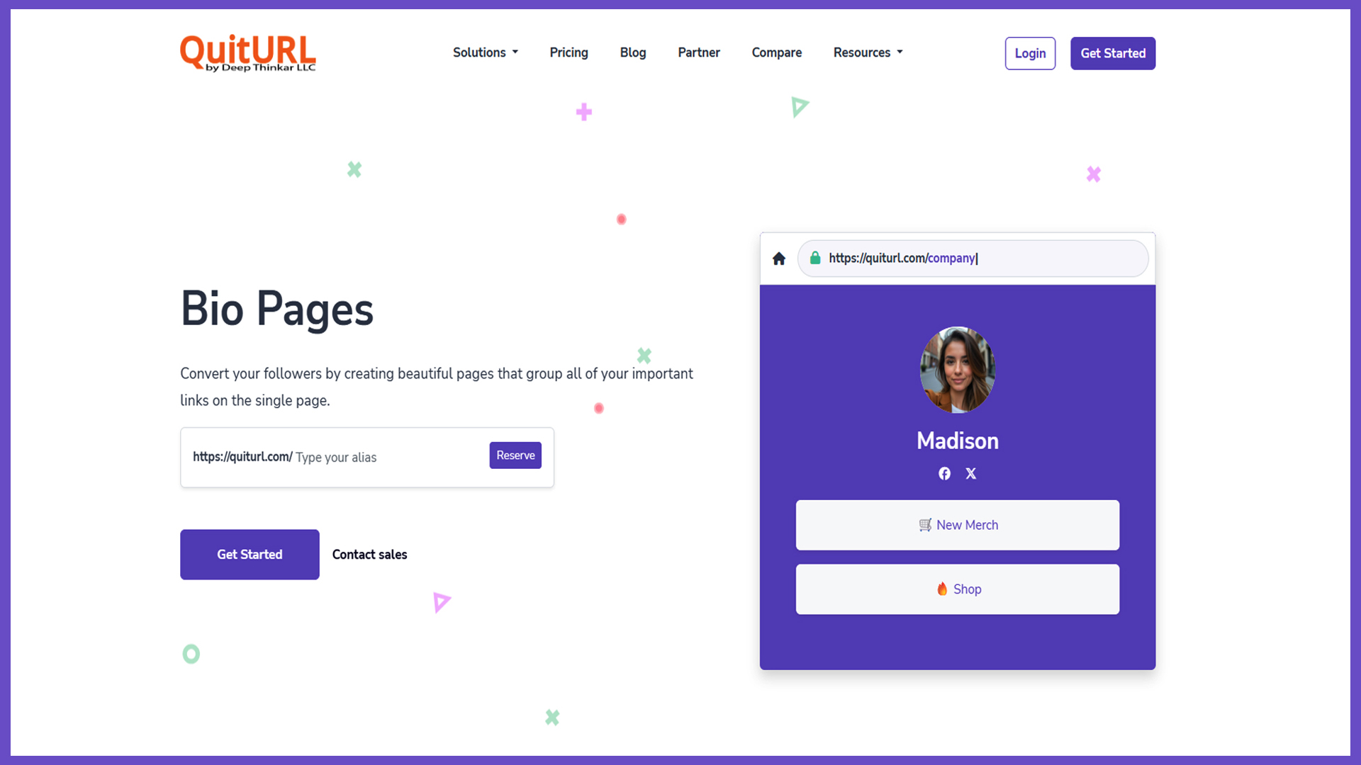 QuitURL Best Bio Page Generator Tool
