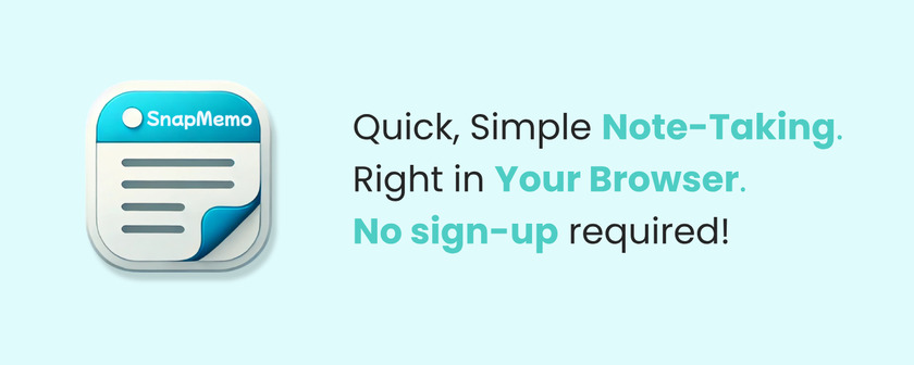SnapMemo Landing Page