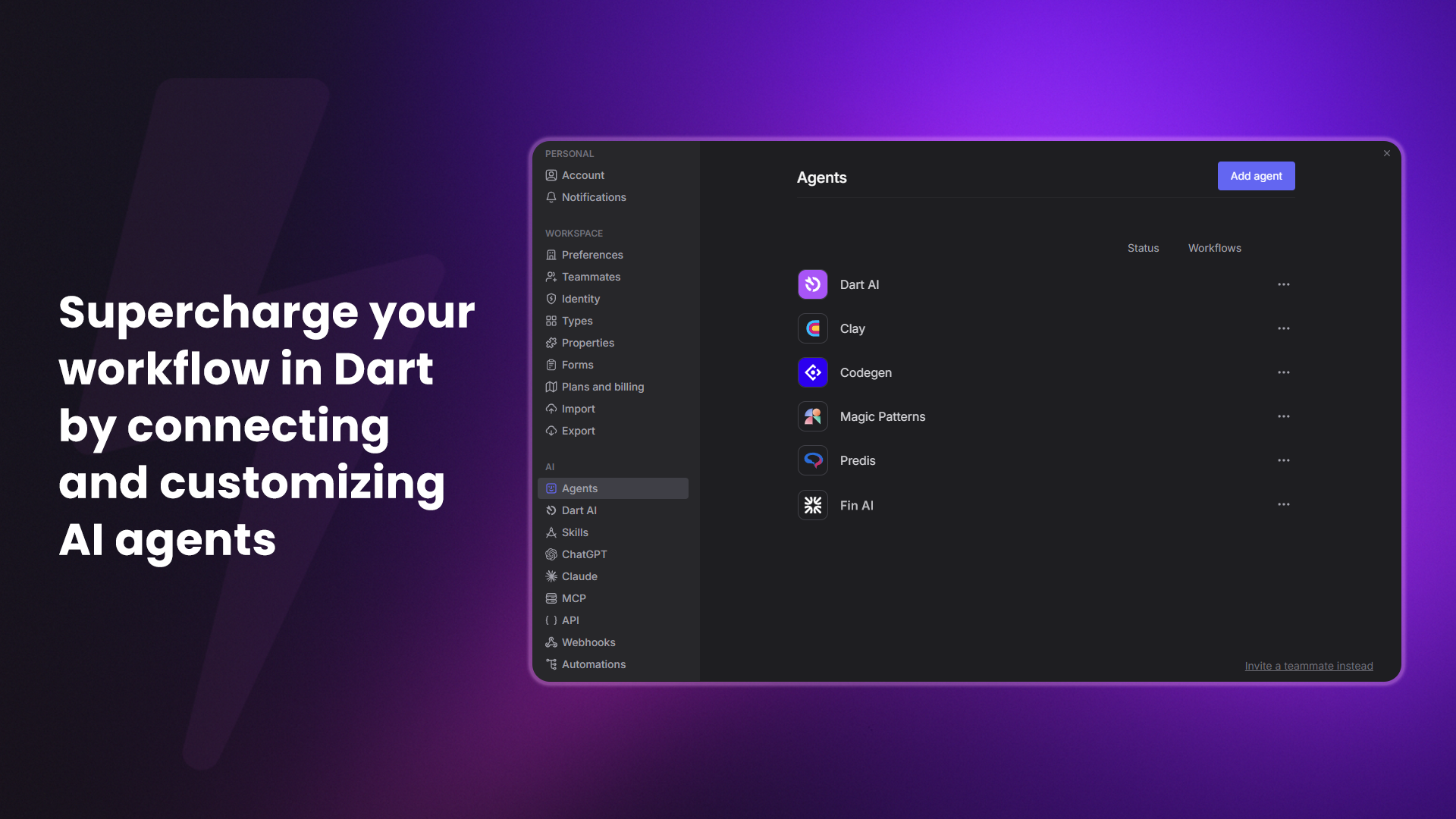 Dart AI AI agents