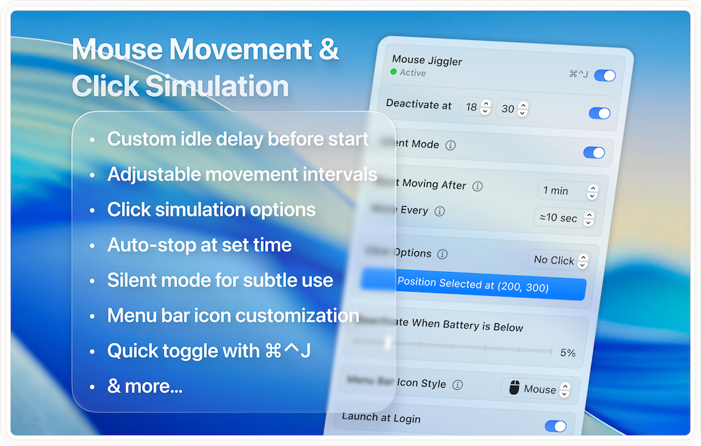 Mouse Jiggler for Mac 