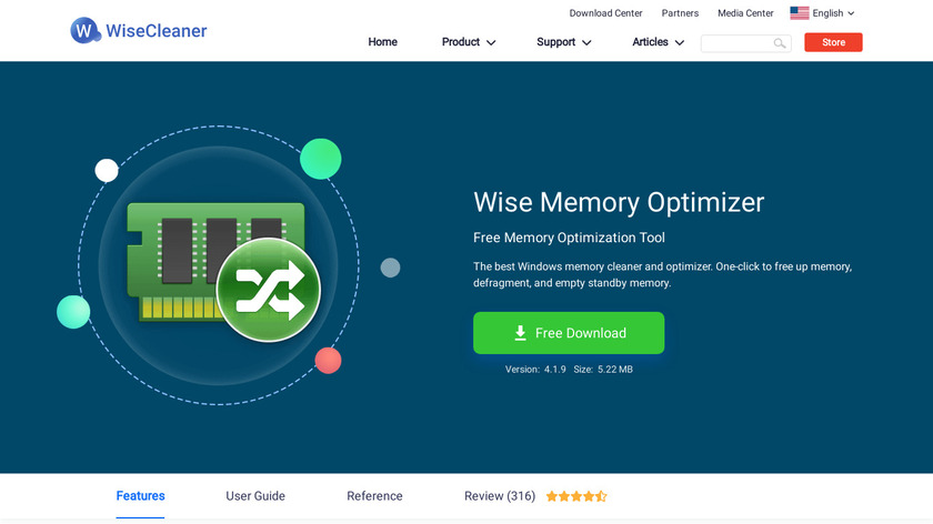 Wise Memory Optimizer Landing Page